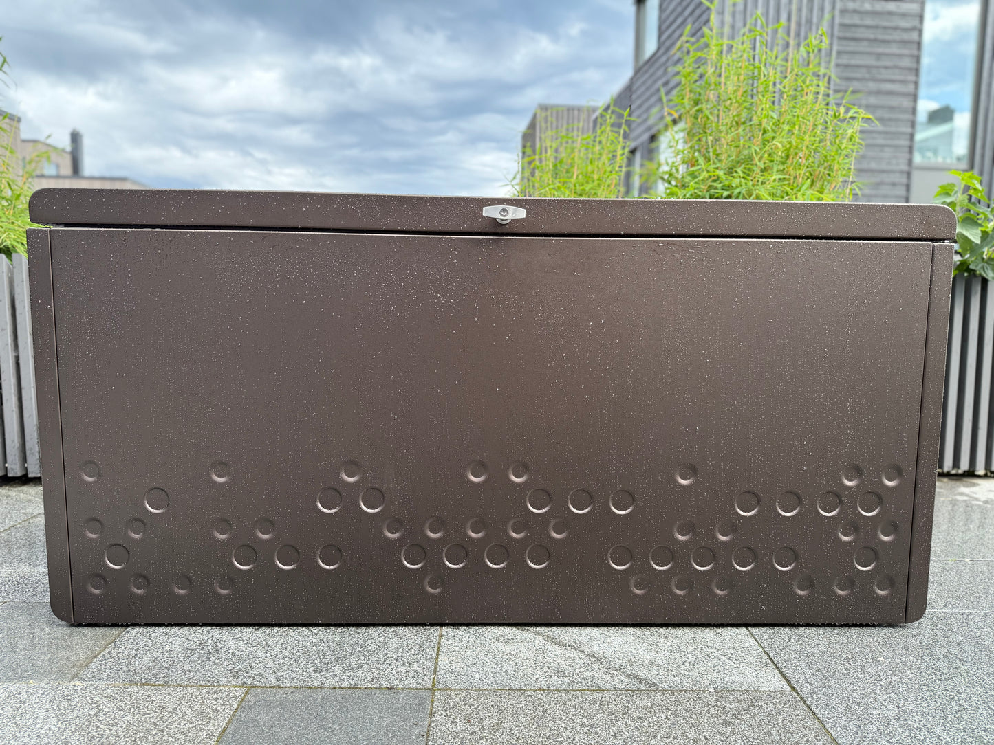 Förvarningslåda - Brons aluminium