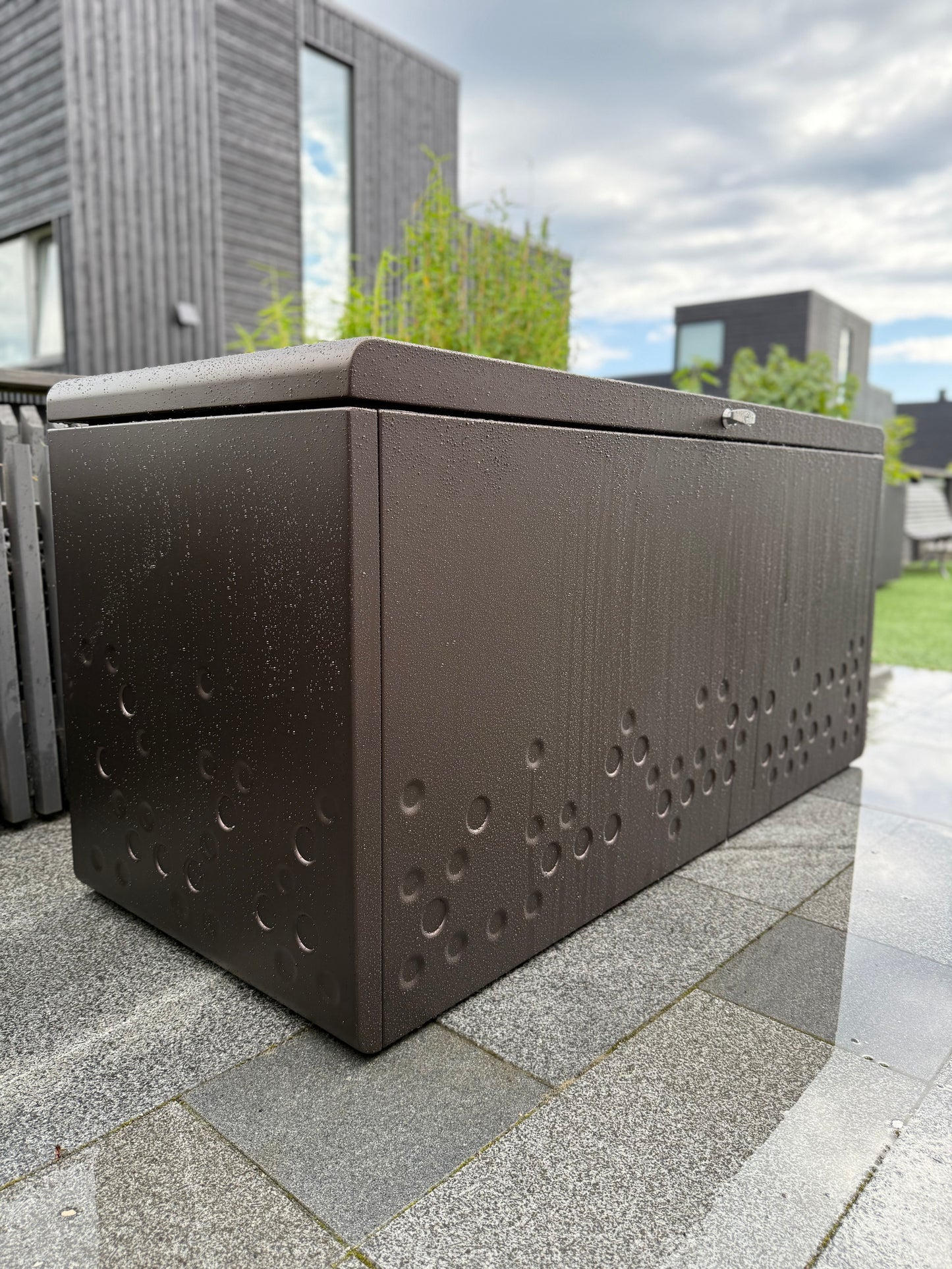 Förvarningslåda - Brons aluminium