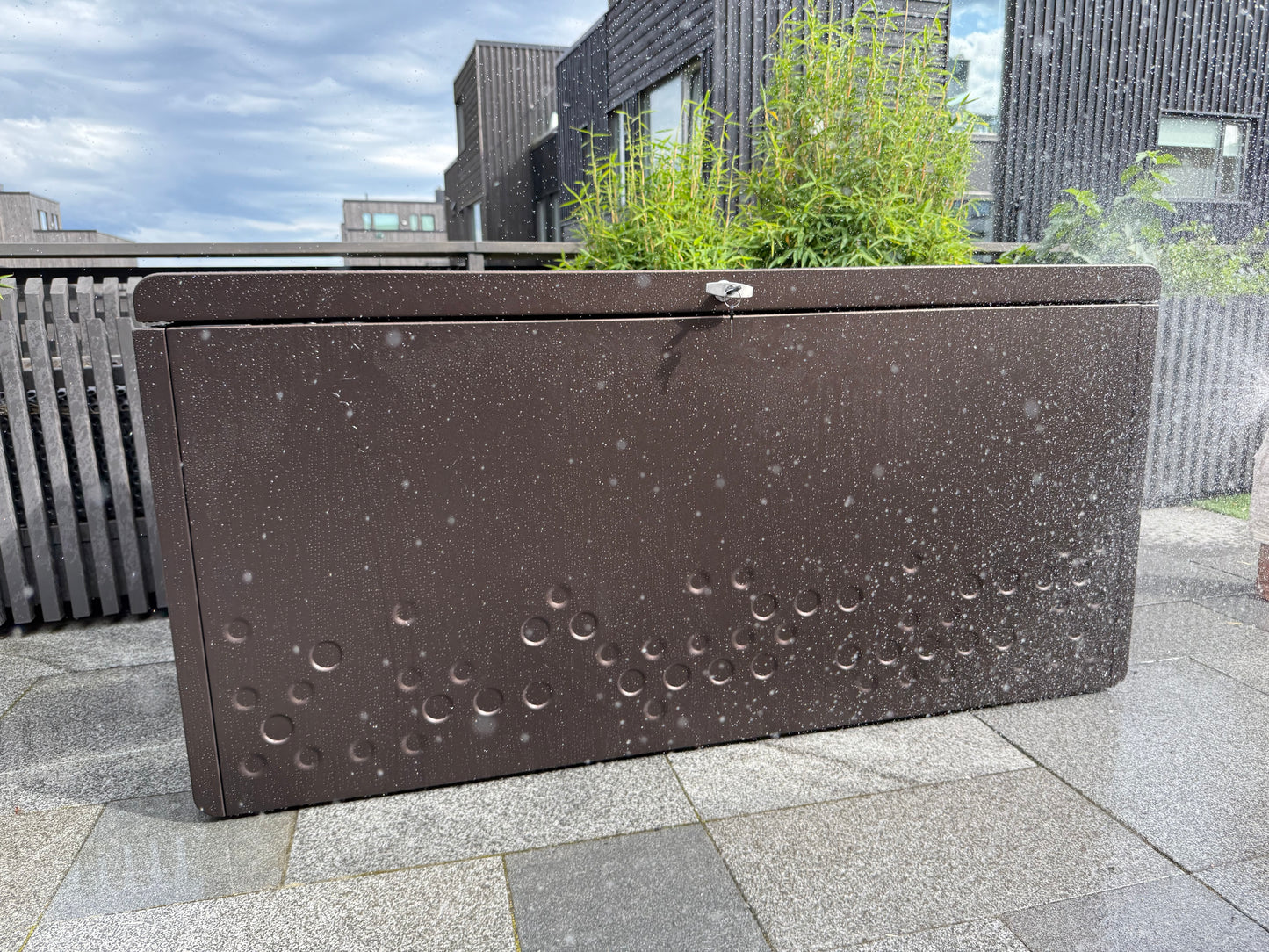 Förvarningslåda - Brons aluminium