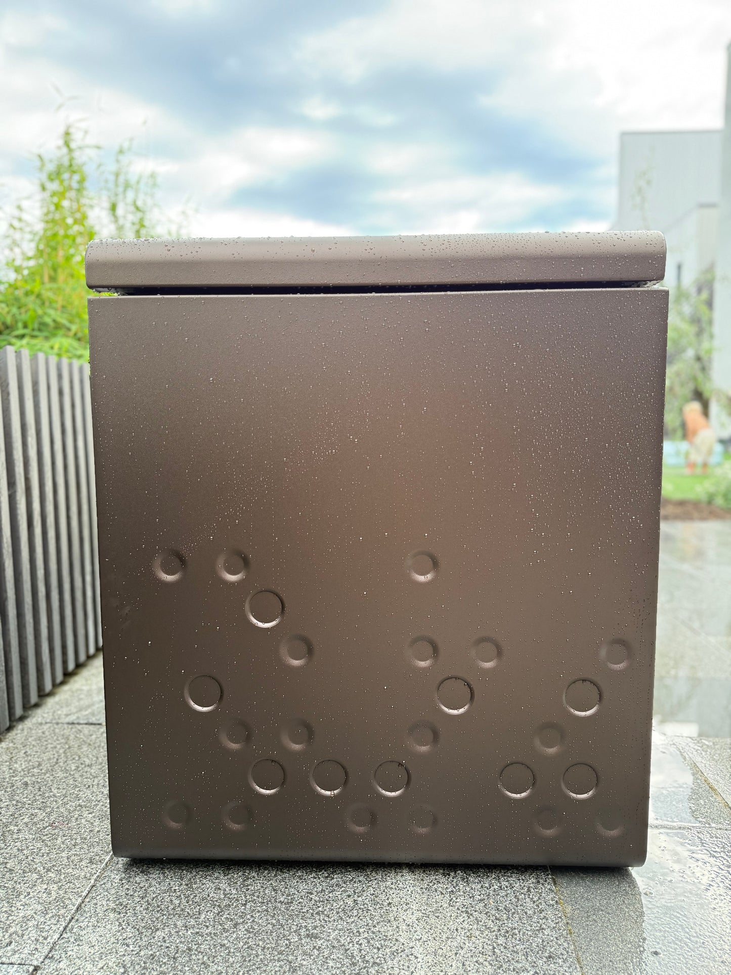 Förvarningslåda - Brons aluminium